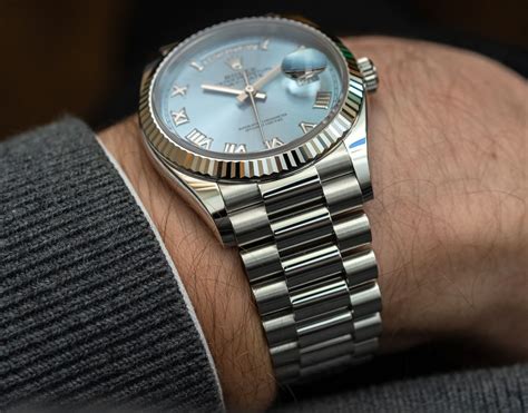 rolex platinum day date 40